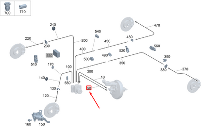 new mercedes-benz gla h247 brake line lhd a2474201700 original