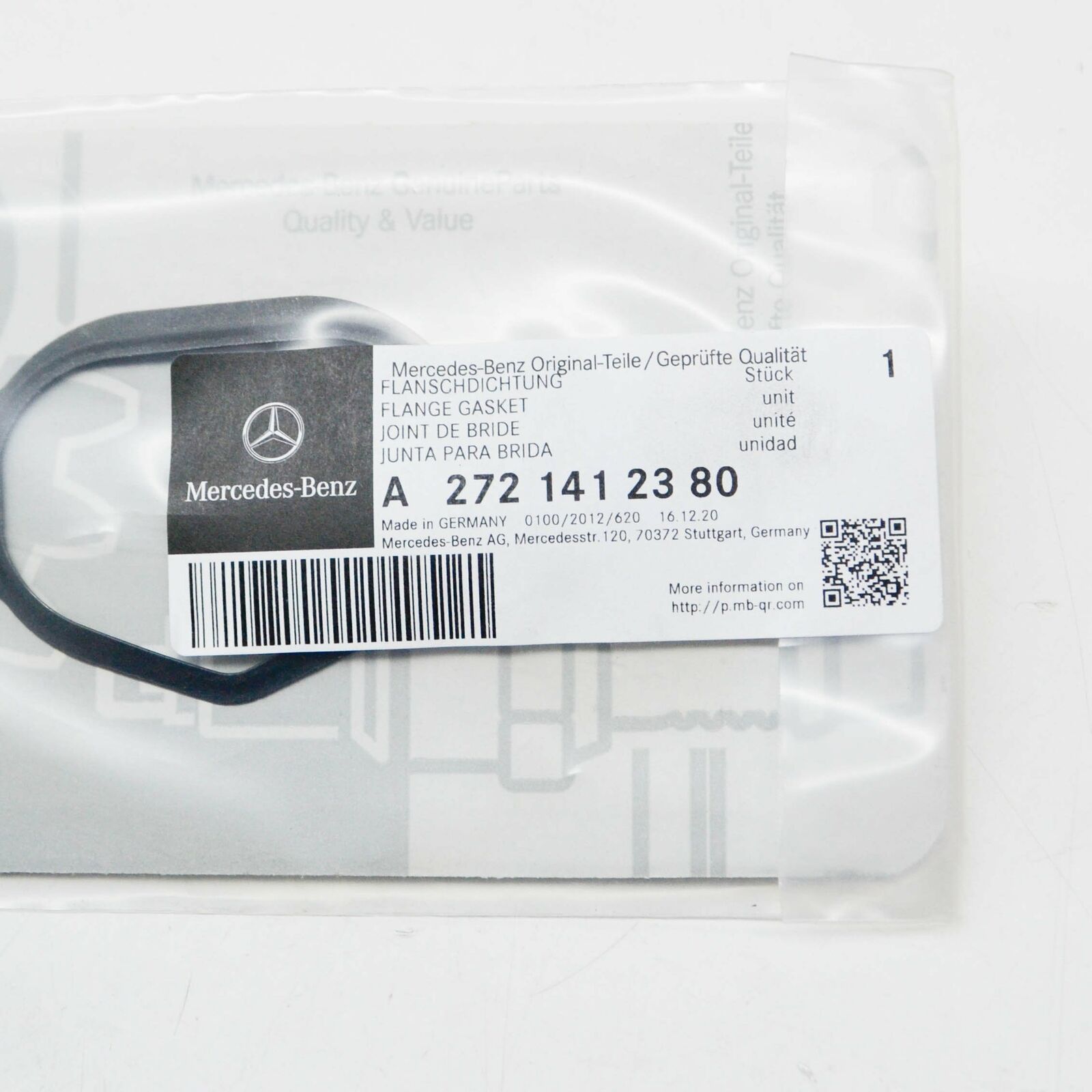 new mercedes-benz c w204 right cylinder head gasket a2721412380 original