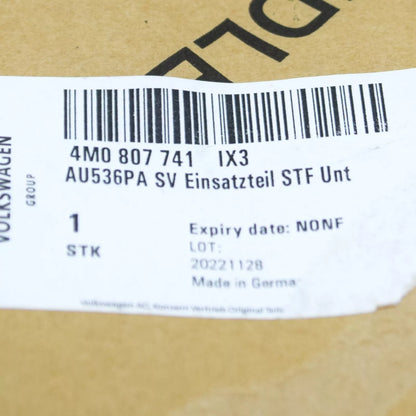 NEW AUDI Q7 4M FRONT LOWER CENTRE VALANCE PANEL INSERT CAP 4M0807741IX3 ORIGINAL