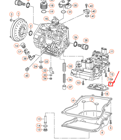 NEW VOLKSWAGEN BEETLE 9C TRANSMISSION OIL STRAINER 09G325429A ORIGINAL