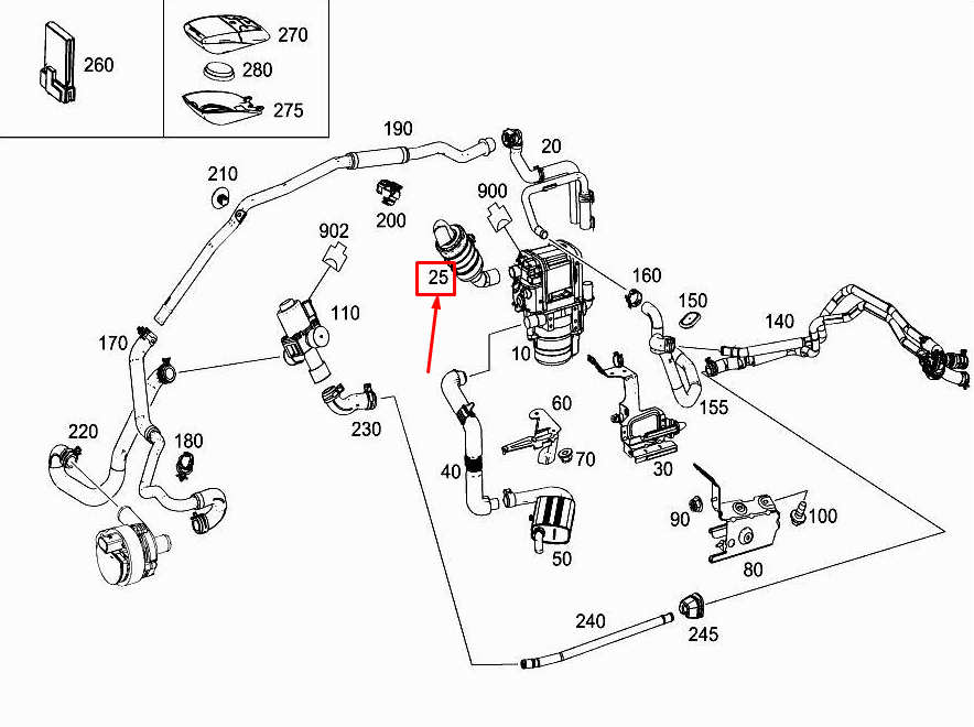 new mercedes-benz c w205 heater air filter a2054760159 original
