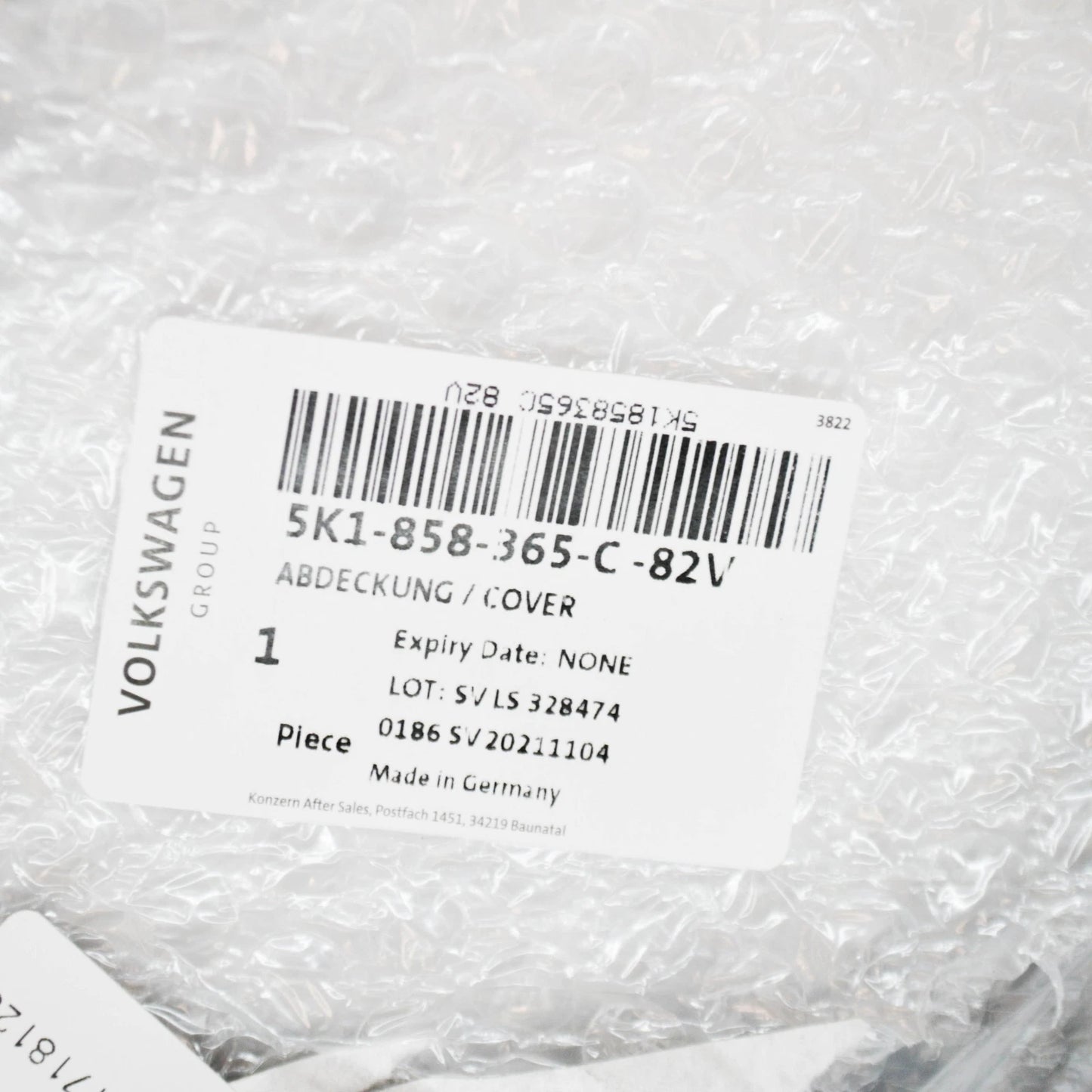 NEW VOLKSWAGEN GOLF MK6 INSTRUMENT PANEL LEFT COVER LHD 5K1858365C82V