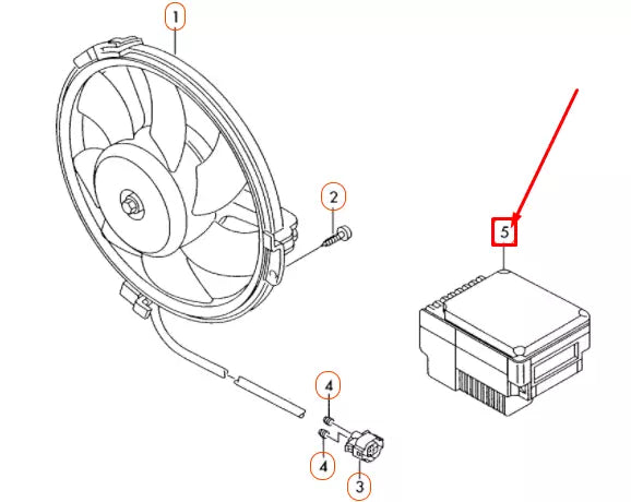 NEW AUDI A4 CONVERTIBLE B6 RADIATOR FAN CONTROL UNIT 8E0959501AH ORIGINAL