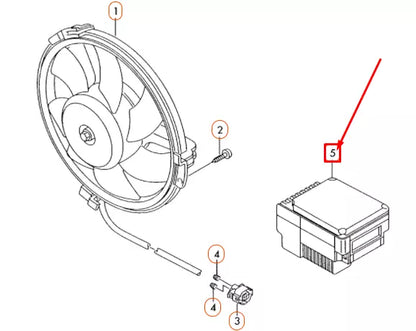 NEW AUDI A4 CONVERTIBLE B6 RADIATOR FAN CONTROL UNIT 8E0959501AH ORIGINAL