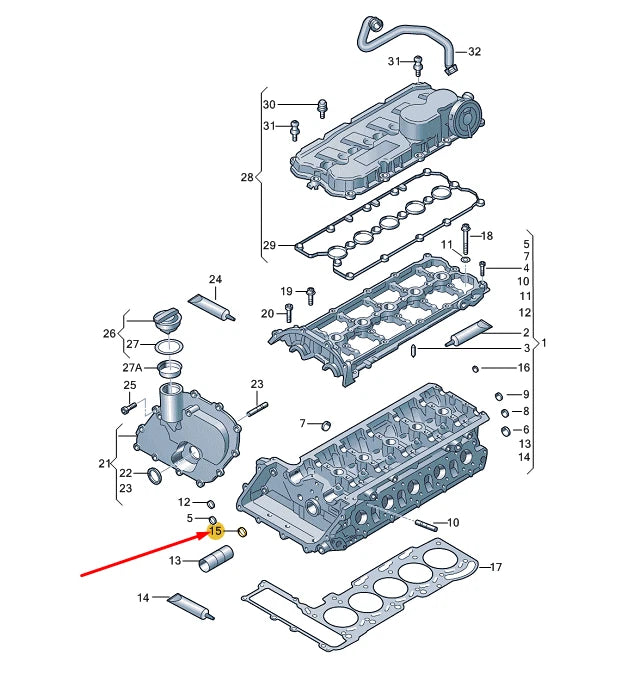 NEW VOLKSWAGEN BEETLE A5 OIL STRAINER 07K103081 ORIGINAL