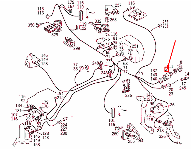 NEW MERCEDES-BENZ S W140 HEADLIGHT ROTARY SWITCH A0005456504 ORIGINAL