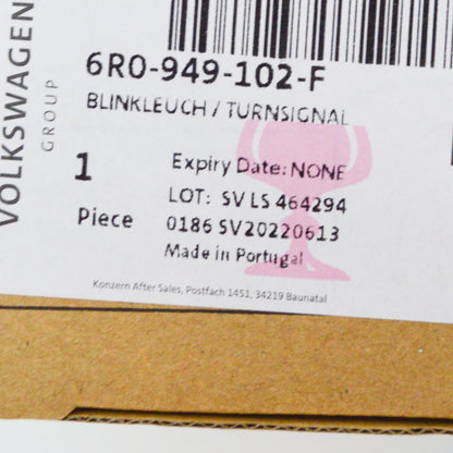 NEW VW POLO 6R MK5 FRONT RIGHT DOOR MIRROR TURN INDICATOR 6R0949102F ORIGINAL