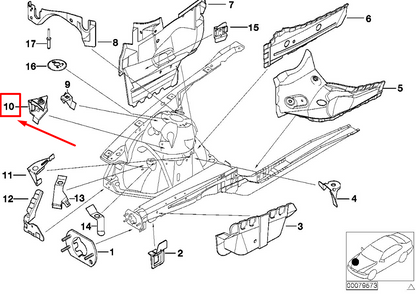 new bmw 3 e46 diagnosis plug/dsc bracket 41147026398 7026398 original