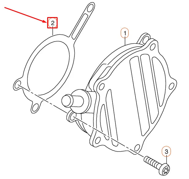 NEW AUDI A4 4K B8 VACUUM PUMP GASKET 06E145417A ORIGINAL