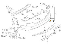 new audi a4 b8 rear bumper tow hook eye cover 8k5807441gru 8k5807441 gru