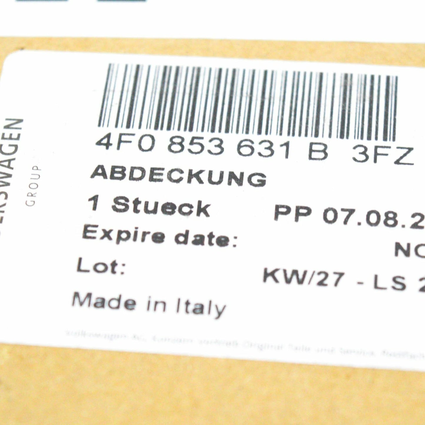 NEW AUDI A6 C6 FRONT BUMPER RADIATOR GRILLE COVER BEZEL 4F0853631B3FZ