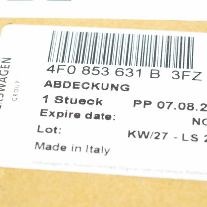 NEW AUDI A6 C6 FRONT BUMPER RADIATOR GRILLE COVER BEZEL 4F0853631B3FZ