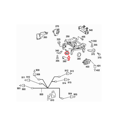 NEW MERCEDES BENZ W169 LEFT SEAT ADJUSTER HANDLE A169919056164 ORIGINAL