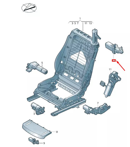 NEW VW TRANSPORTER VI T6 RIGHT HEADREST ADJUSTMENT MOTOR JNV959112