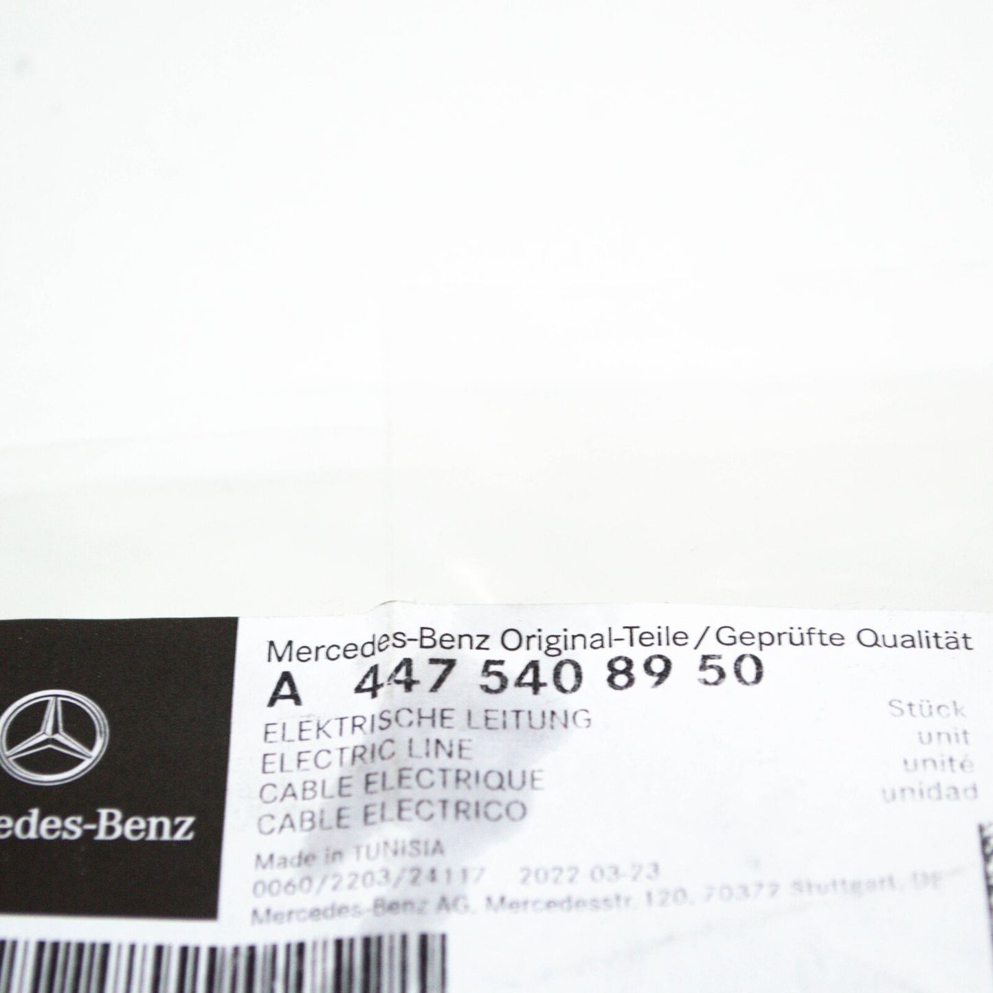 NEW MERCEDES-BENZ VITO W447 FRONT RADAR SENSOR ELECTRIC LINE A4475408950