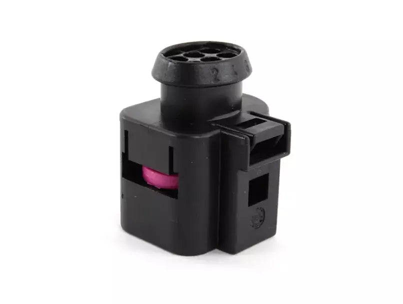 NEW AUDI A1 MK1 FLAT CONTACT HOUSING 6 PIN BLACK 1J0973713 ORIGINAL