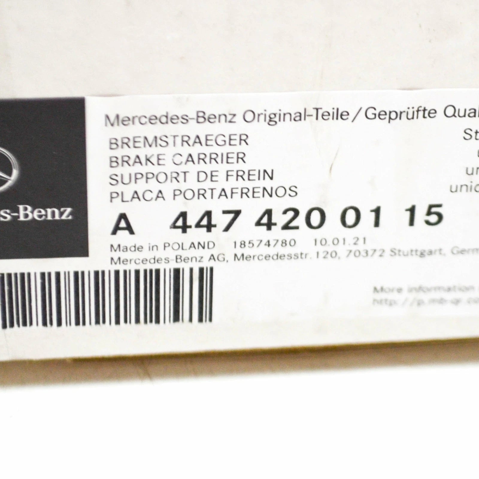 NEW MB VITO TOURER W447 FRONT RIGHT BRAKE CALIPER BRACKET A4474200115 ORIGINAL