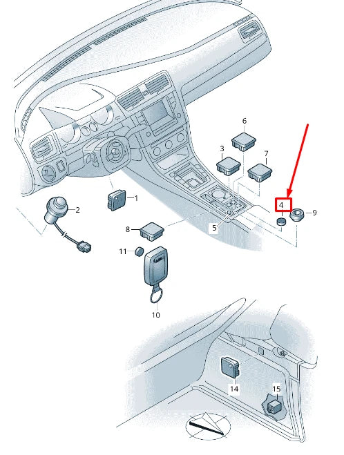 NEW VW SHARAN 7N INTERCOM SYSTEM LOUDSPEAKER VOLUME CONTROL JKV959029A