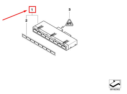 NEW BMW 6 E63 CENTER CONSOLE SWITCH PANEL 61319169123 9169123 ORIGINAL