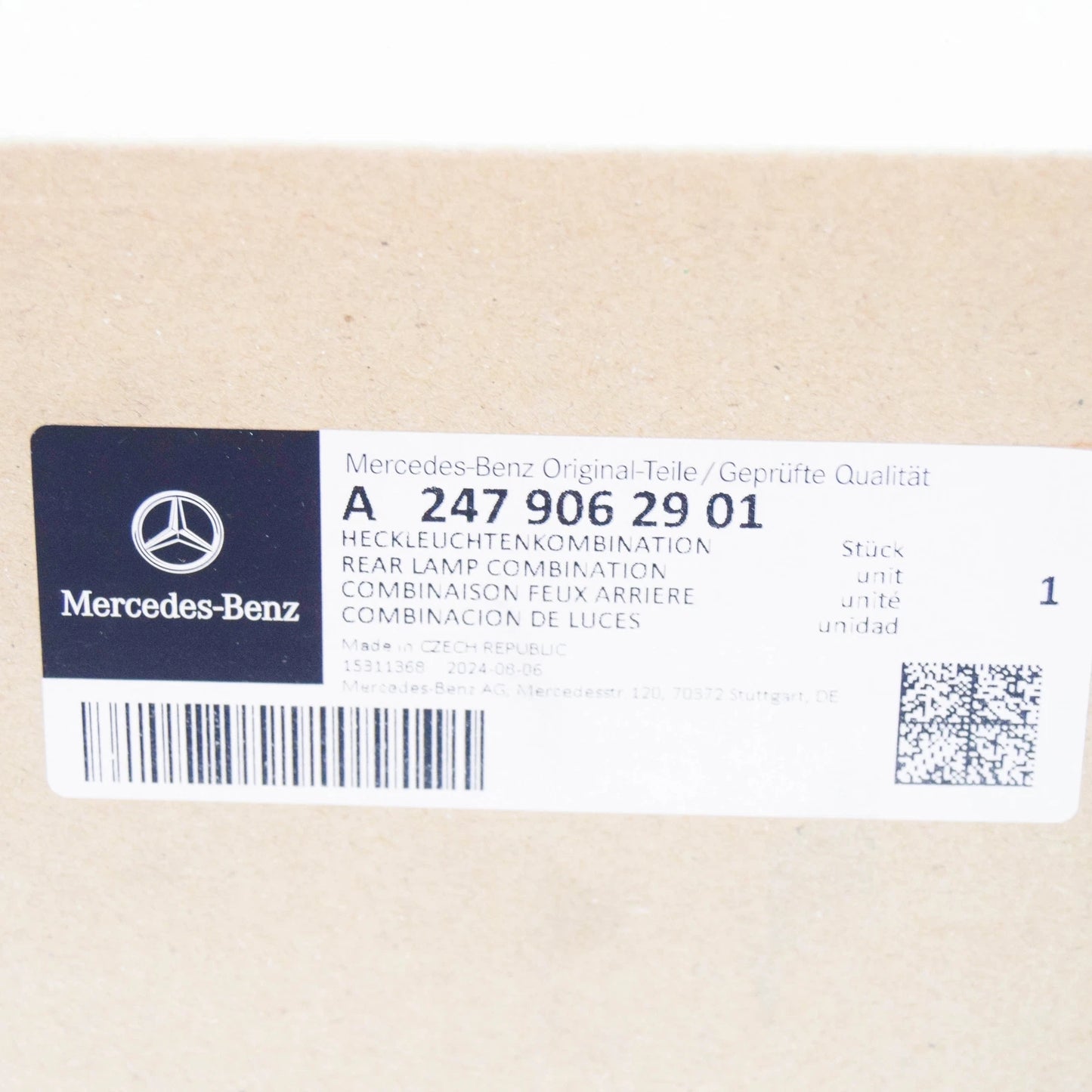 NEW MERCEDES-BENZ GLA H247 REAR LEFT OUTER TAILLIGHT A2479062901 ORIGINAL