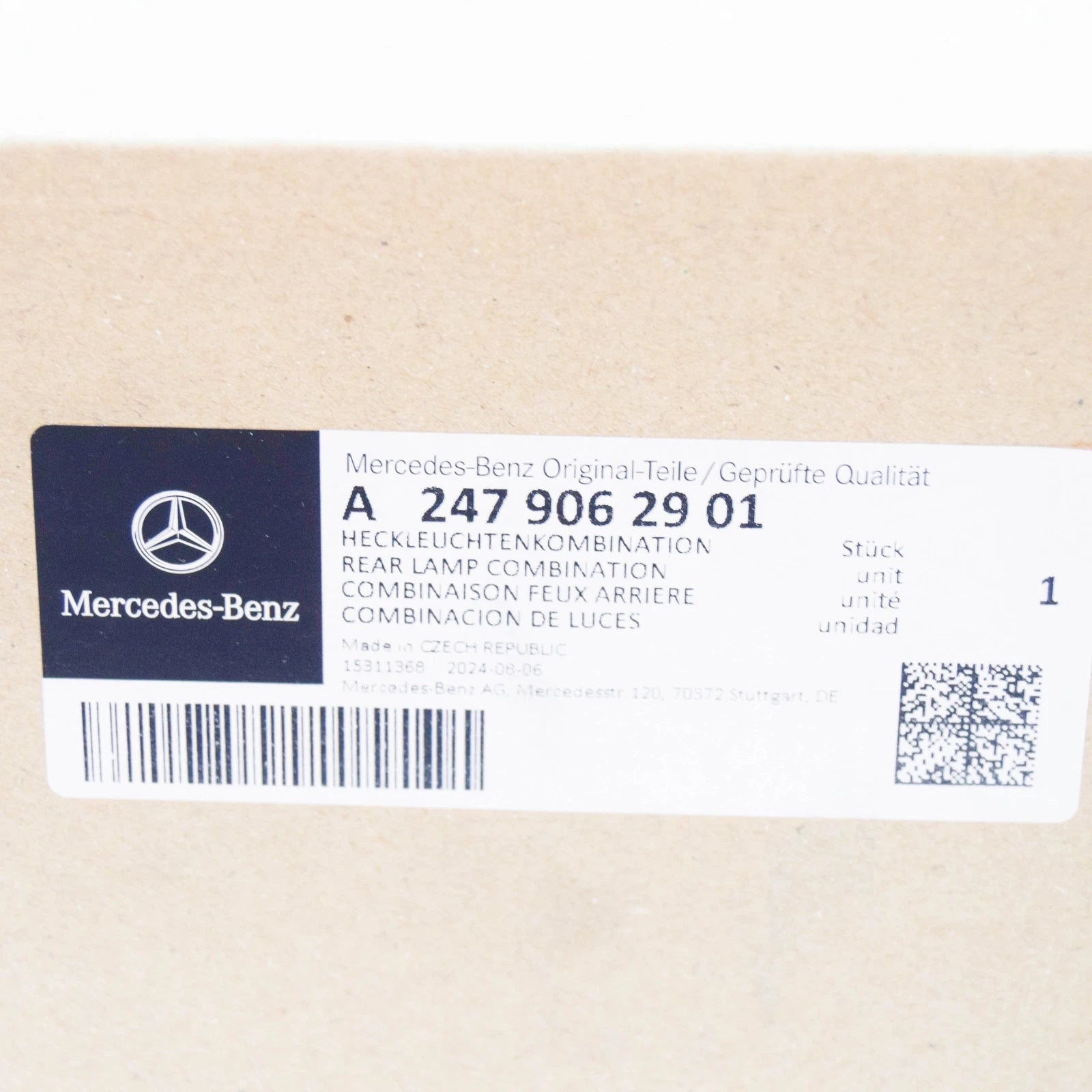 NEW MERCEDES-BENZ GLA H247 REAR LEFT OUTER TAILLIGHT A2479062901 ORIGINAL