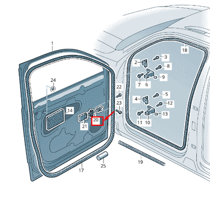 new skoda kodiaq ns front door catch 565837249 original