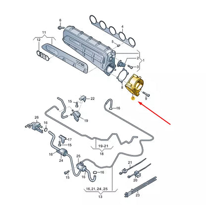 NEW AUDI RS Q3 8U THROTTLE VALVE CONTROL ELEMENT 079133062G ORIGINAL