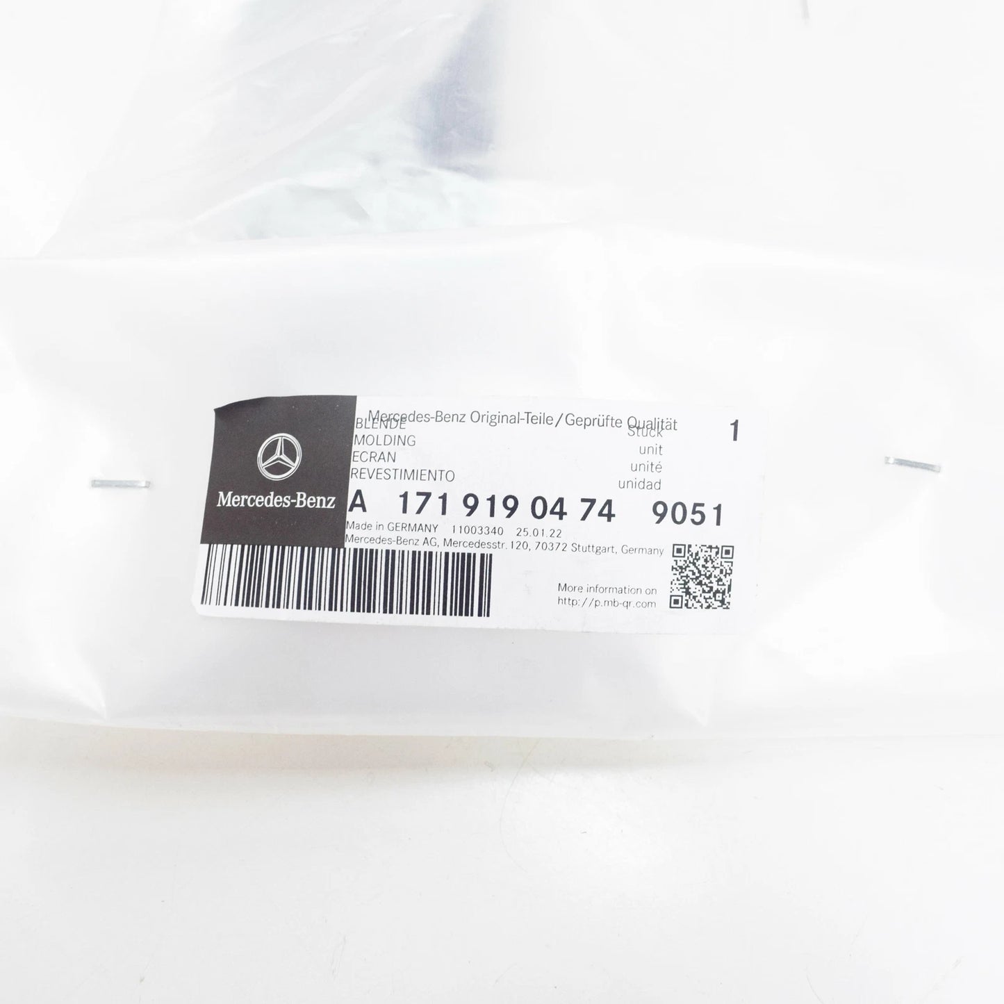 NEW MERCEDES BENZ SLK R171 FRONT RIGHT SEAT COVER A1719190474 9051 ORIGINAL