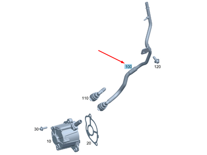 new mercedes-benz c w204 vacuum pump line a6512300556 original