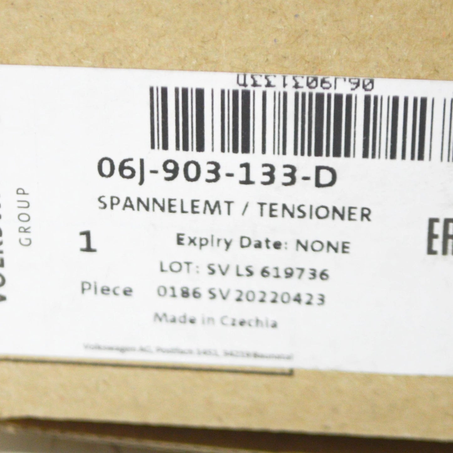 NEW VOLKSWAGEN CC 358 BELT TENSIONER 06J903133D 2.0 PETROL