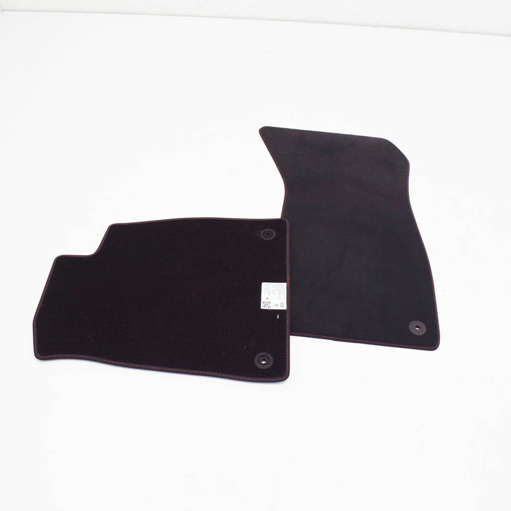 NEW AUDI A4 AVANT B9 VELOUR BLACK FRONT FLOOR MAT SET 8W1863691BBMU LHD