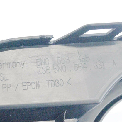 NEW VW TIGUAN MK1 FRONT BUMPER LEFT FOG LIGHT GRILLE 5N0853665J9B9 ORIGINAL