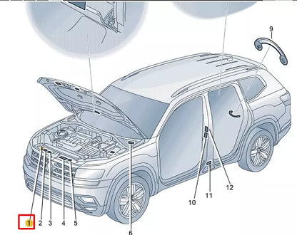NEW VOLKSWAGEN ATLAS CA1 TERAMONT AC TYPE PLATE 3CN010008A