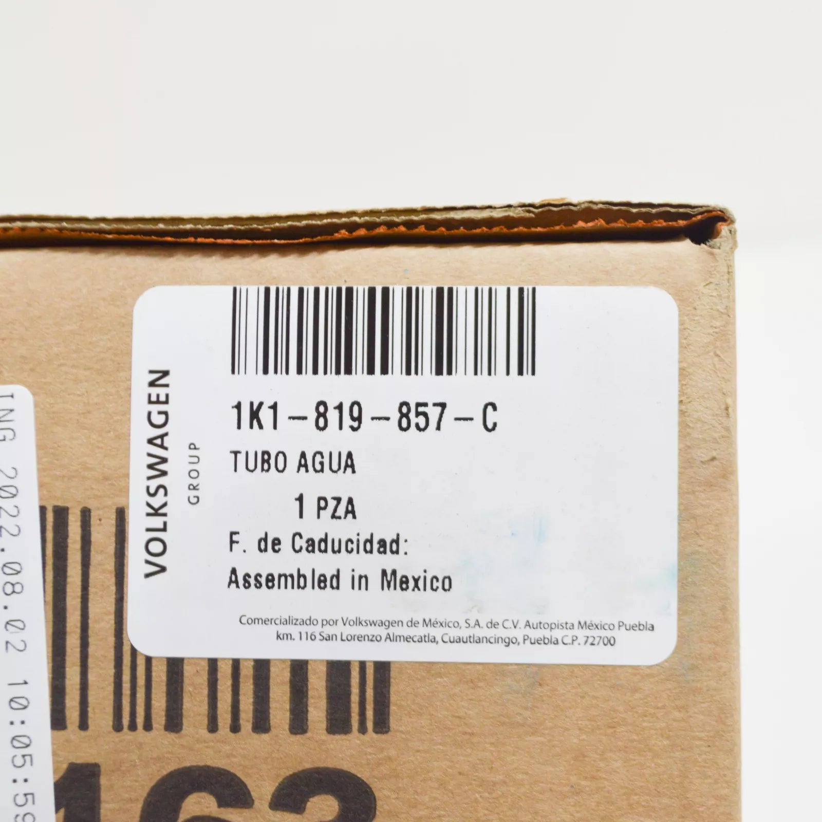 NEW AUDI A3 8P HEATER CORE PIPE LHD 1K1819857C