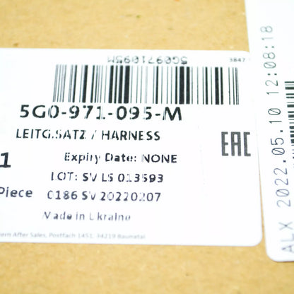 NEW VOLKSWAGEN GOLF MK7 FRONT PDC PARKING AID WIRING HARNESS 5G0971095M