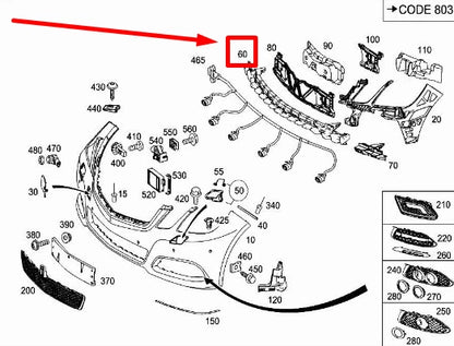 NEW MERCEDES-BENZ E W212 FRONT REINFORCEMENT BAR A2128854965 ORIGINAL