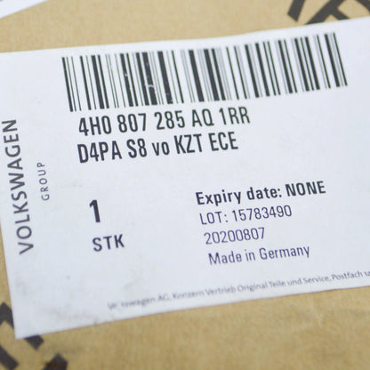 NEW AUDI A8 4H D4 FRONT NUMBER HOLDER 4H0807285AQ1RR ORIGINAL