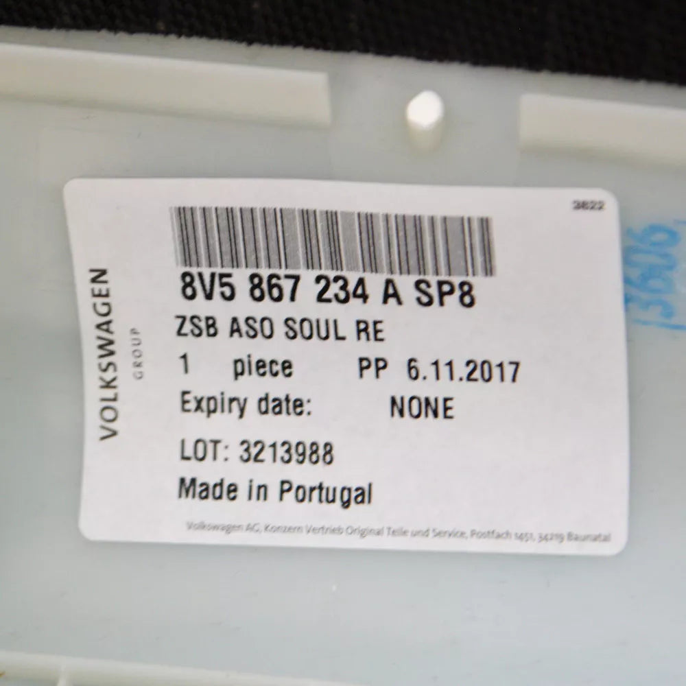 NEW AUDI A3 8V FRONT LEFT A-PILLAR TRIM COVER 8V5867234ASP8 ORIGINAL