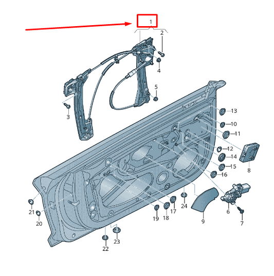 new audi r8 4s front left door window regulator 4s8837461b original