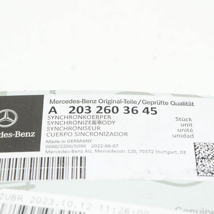 NEW MERCEDES-BENZ C W203 TRANSMISSION SYNCHRONIZER BODY A2032603645 ORIGINAL