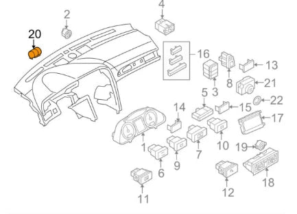 NEW AUDI A6 4F C6 SUN SENSOR 4F0907539B4PK