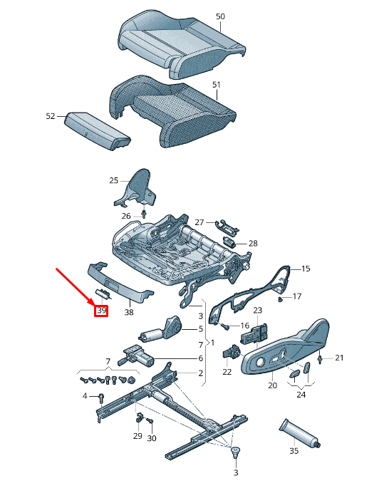 new audi a4 b9 front seat adjustment handle 8w0882609ce3 8w0882609 ce3 original