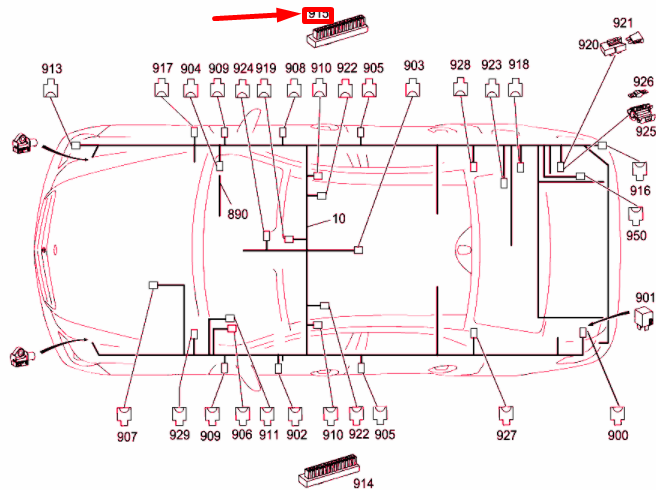 NEW MERCEDES-BENZ E W212 CONNECTOR DISTRIBUTOR BLOCK A0045468440 ORIGINAL