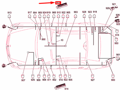 NEW MERCEDES-BENZ E W212 CONNECTOR DISTRIBUTOR BLOCK A0045468440 ORIGINAL