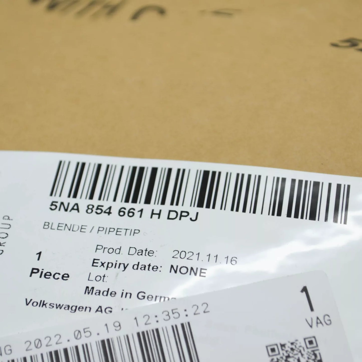 NEW VW TIGUAN AD FRONT BUMPER LEFT VENT GRILLE TRIM 5NA854661HDPJ