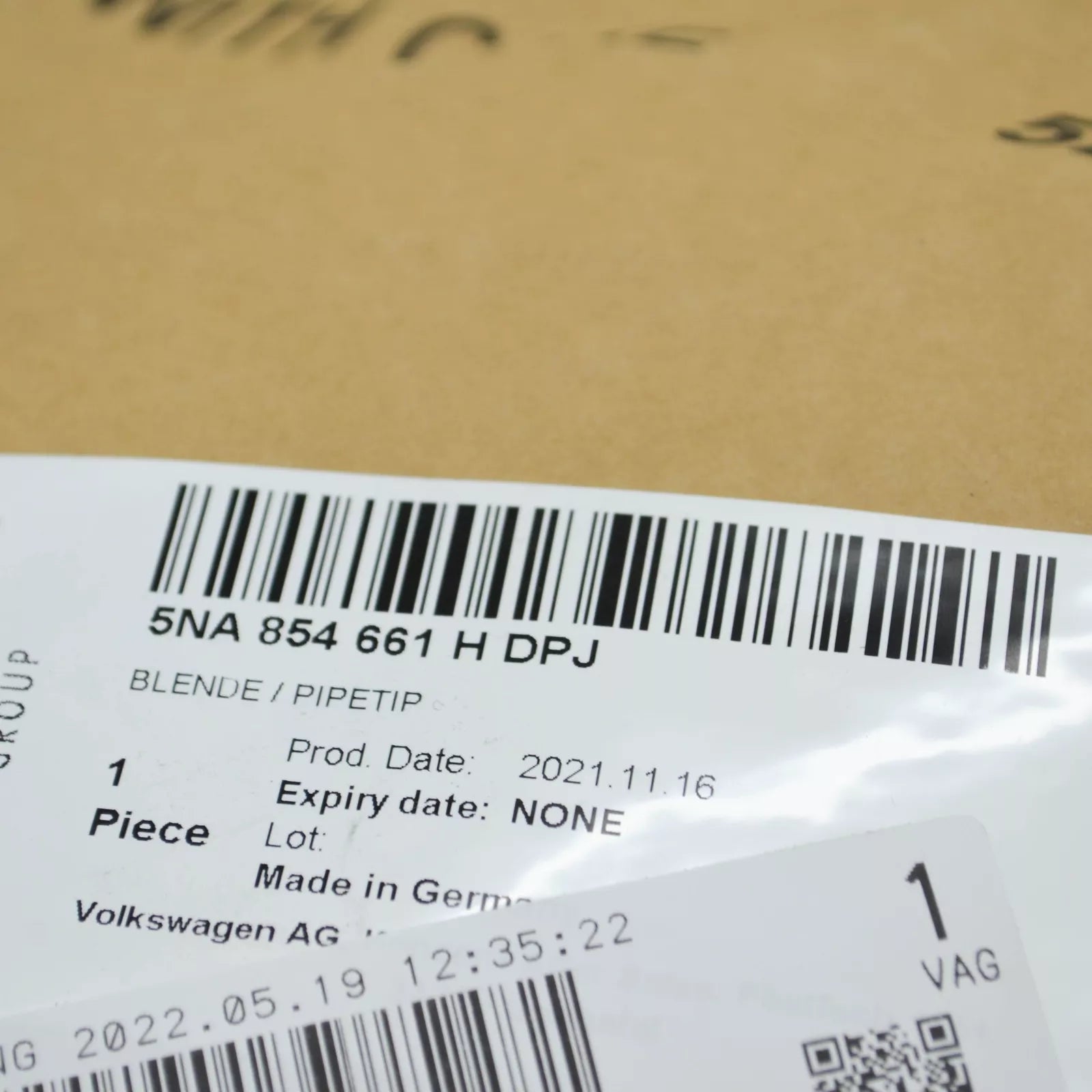 NEW VW TIGUAN AD FRONT BUMPER LEFT VENT GRILLE TRIM 5NA854661HDPJ