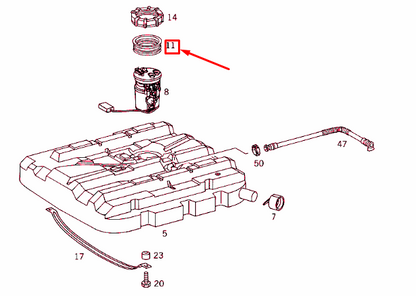 NEW MERCEDES-BENZ VITO W638 FUEL GAUGE SENDER SEAL RING A6384710479 ORIGINAL