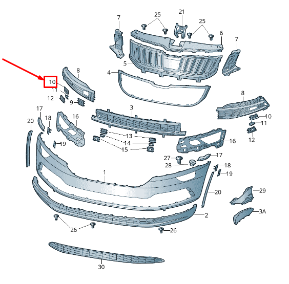 new skoda karoq nu front right outer bumper towing eye cap 57a853666a9b9