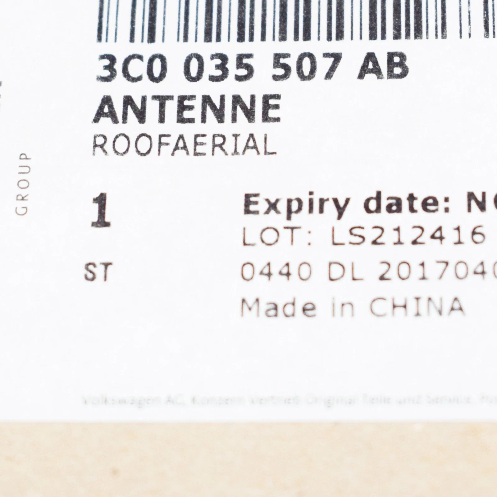 NEW VOLKSWAGEN TOUAREG 7P ROOF SHARK AERIAL ANTENNA 3C0035507AB ORIGINAL