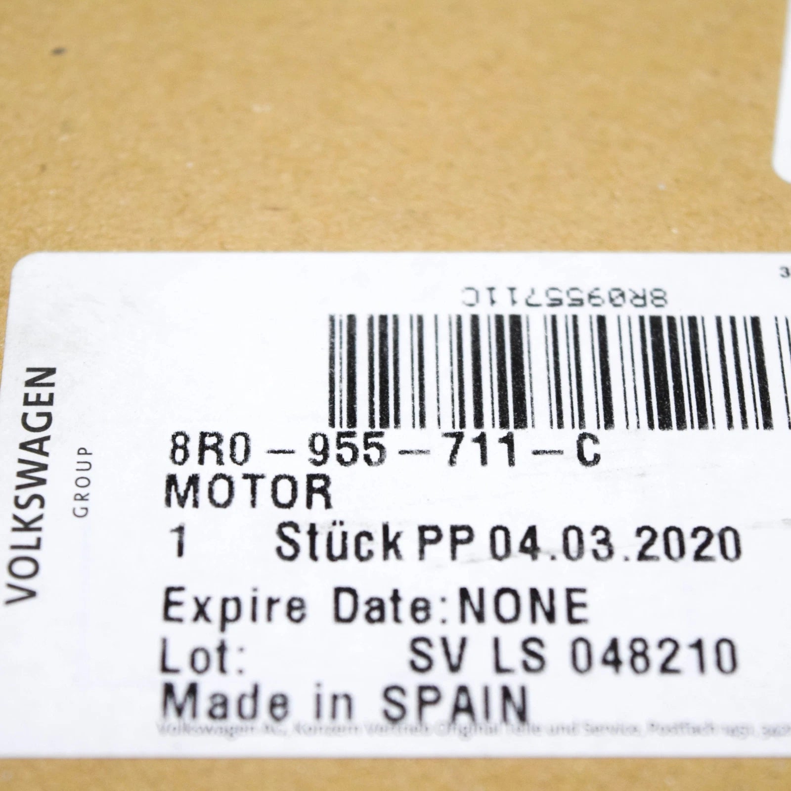 NEW AUDI Q5 8R REAR WIPER MOTOR 8R0955711C ORIGINAL